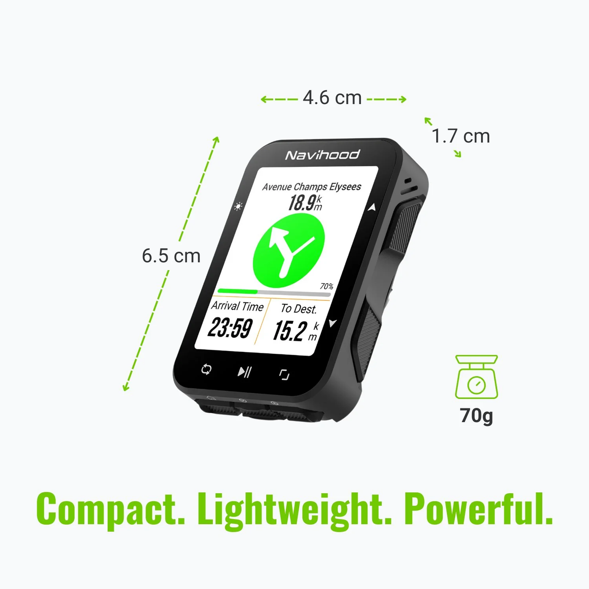 Navihood L2 GPS Bike Computer with Navigation