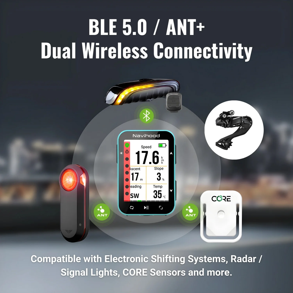 Navihood L2 GPS Bike Computer with Navigation