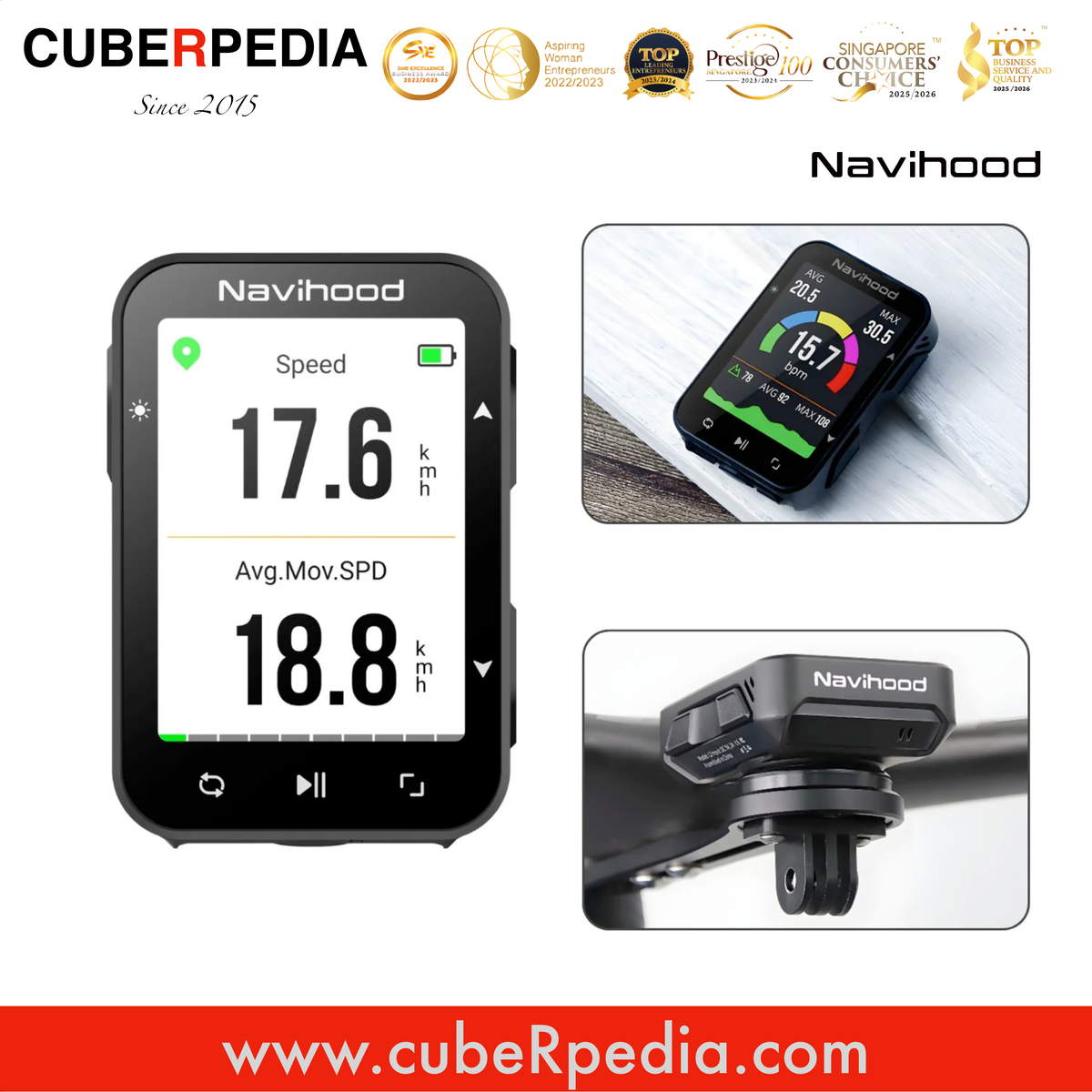 Navihood L2 GPS Bike Computer with Navigation