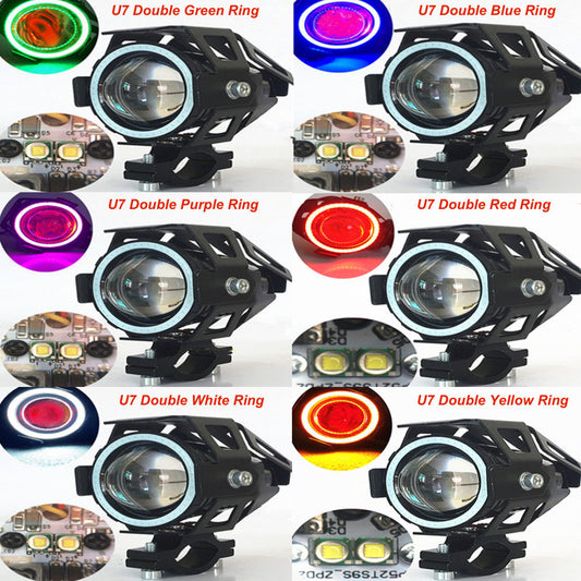 U7 Angel Eye Cree LED Light - Rainbow Double