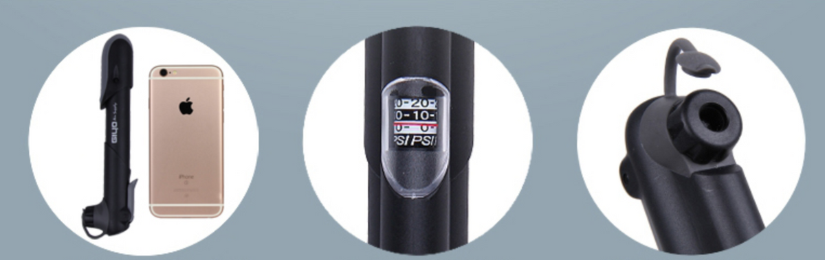 Taiwan GIYO mini Air Pump Pressure Gauge Inflator GP-41S