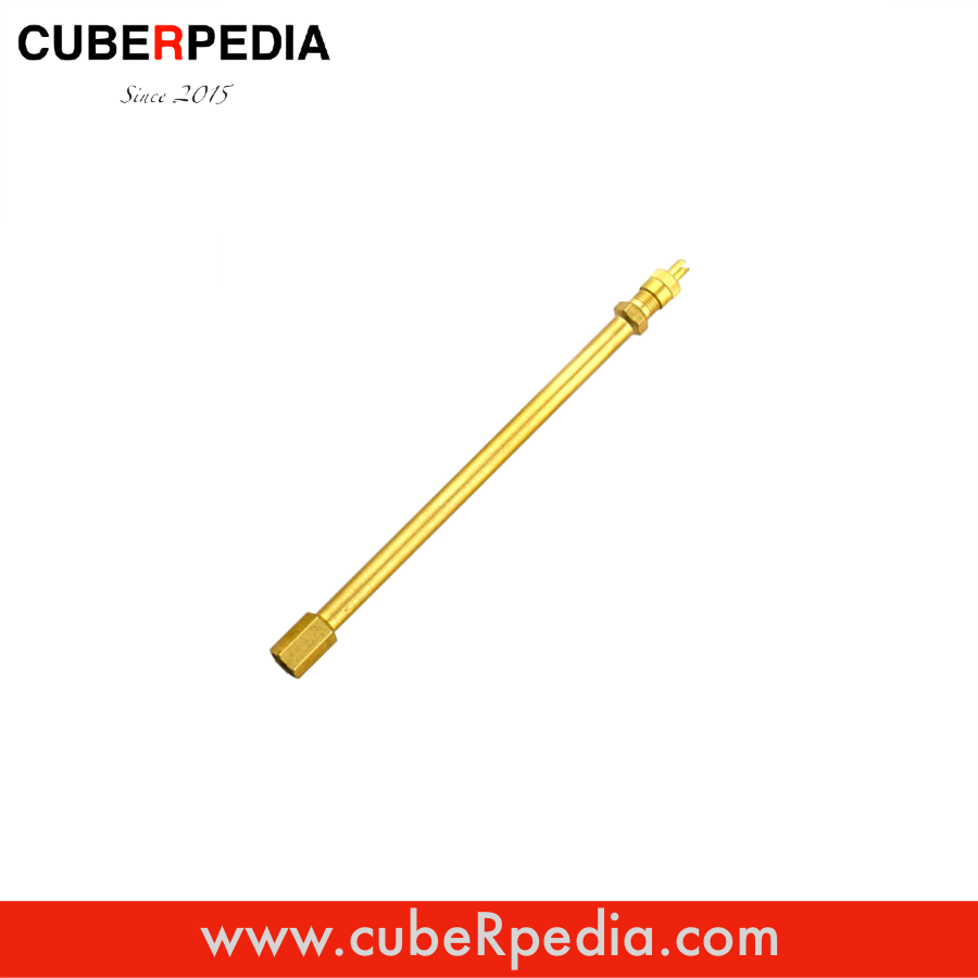 Air Valve / Nozzle Extender - Gold Brass