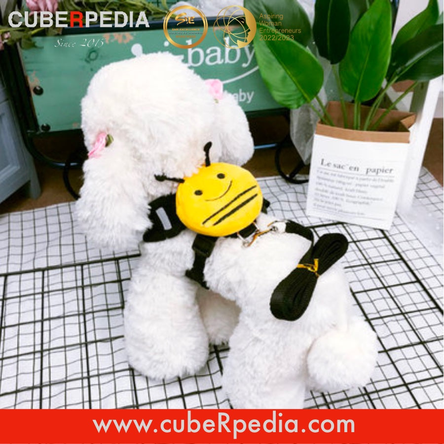 Dog/Cat Backpack Harness Bee - Medium