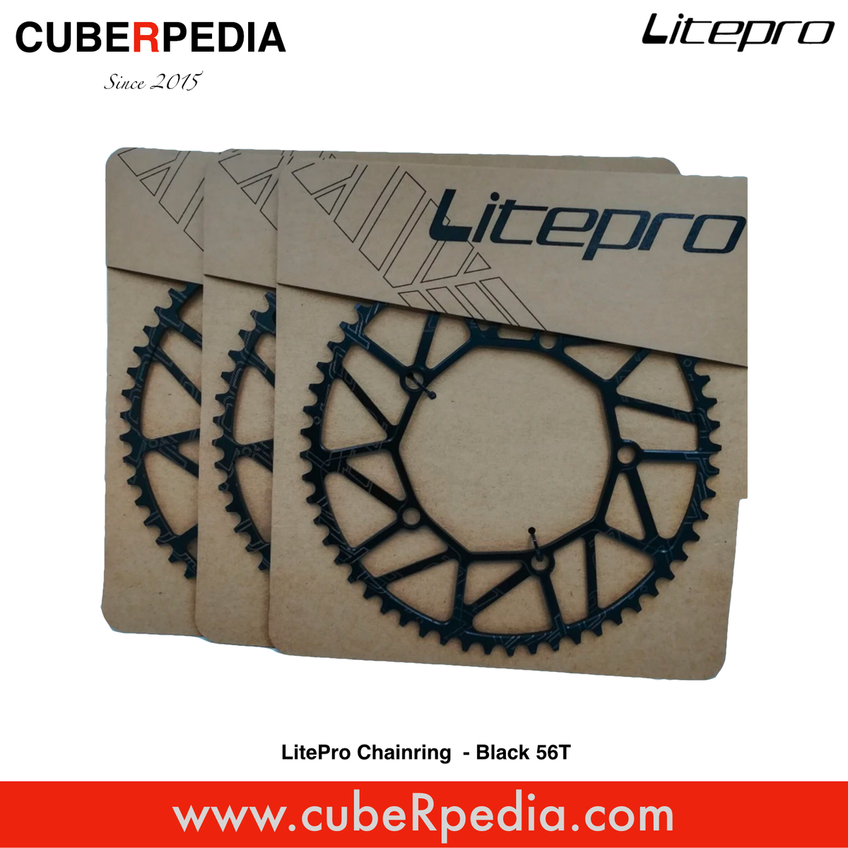 LitePro Chainring - Black 56T