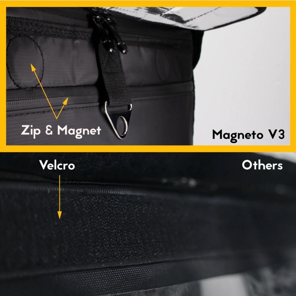 MFC 48L MAGNETO V3 Series Magnetic and Zip with Lock Ring Sling Food Delivery Thermal Bag