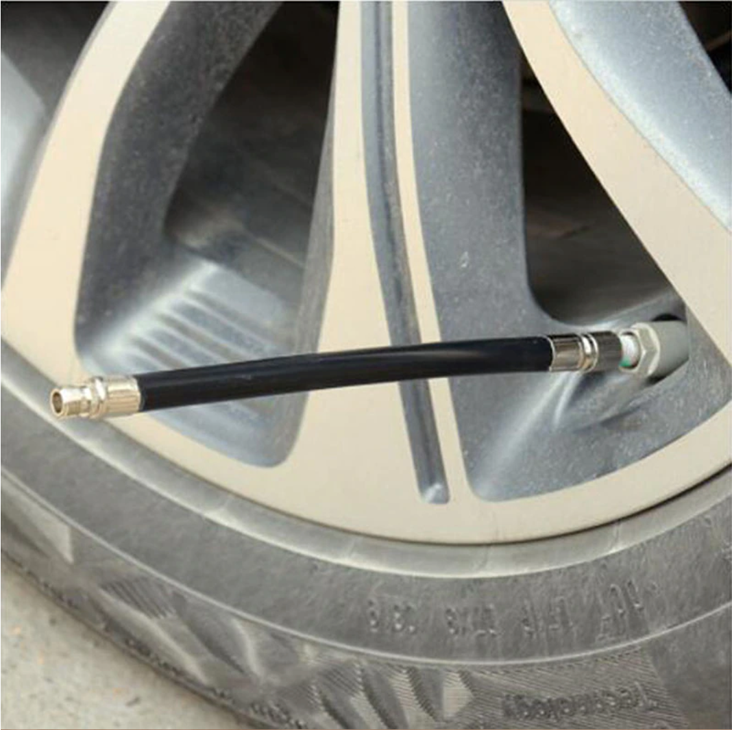 Air Valve / Nozzle Extender - Black Rubber