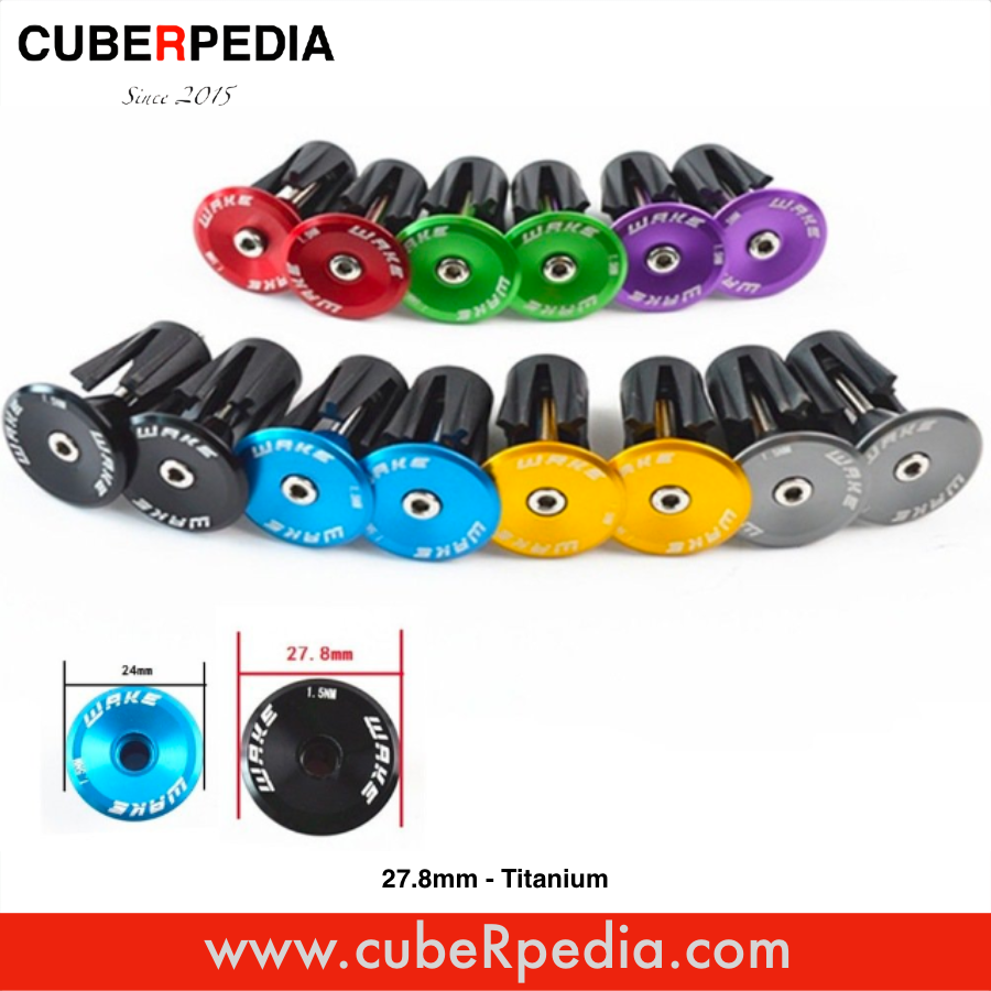 Wake handlebar stem cover - 27.8mm Titanium