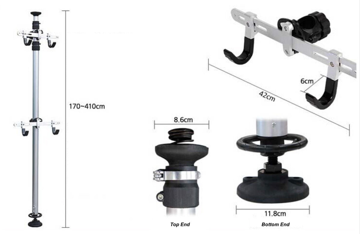 Dual Bicycle Tower Rack Stand