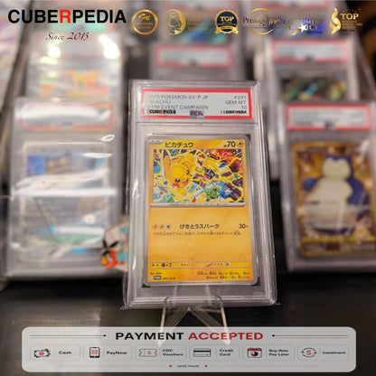 Pokémon | Pikachu 291/SV-P | Gym Event Campaign Promo | Japanese | PSA 10 - product photo 1