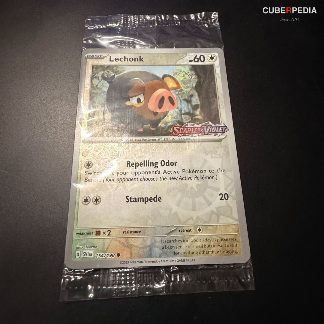 Pokémon | Lechonk 154/198 Stamped Promo | Scarlet & Violet | English | Sealed - product photo 1