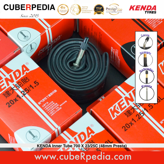 KENDA Inner Tube 700 X 23/25C (48mm Presta)