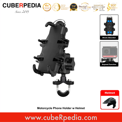 Motorcycle Phone Holder w Helmet [Set B]