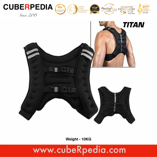 TITAN Weighted Workout Vest Equipment - 10KG
