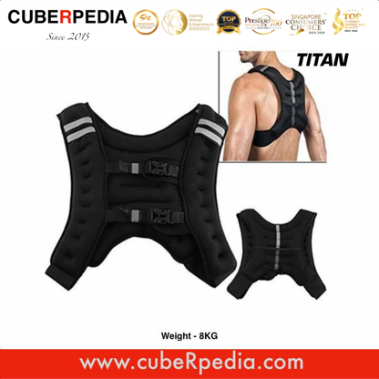 TITAN Weighted Workout Vest Equipment - 8KG