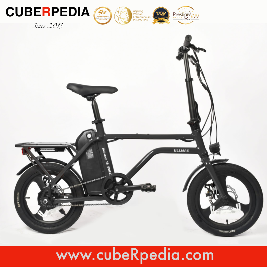 ULLMAX 16" EBIKE - Black (No Battery & kickstand)