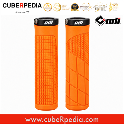 ODI OG-10 lock-on grip in Orange, one pair
