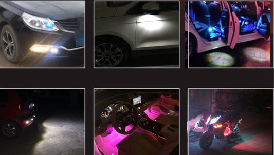 12V 23mm Eagle Eye LED Light - Yellow & White