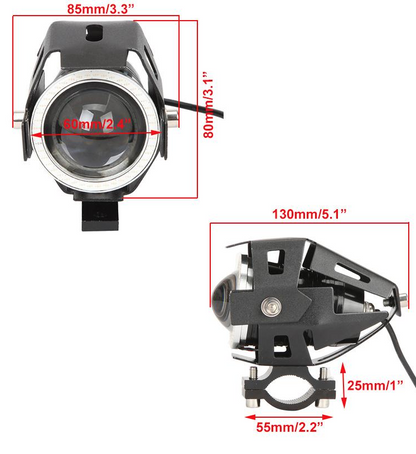U7 Angel Eye Cree LED Light - Red Single