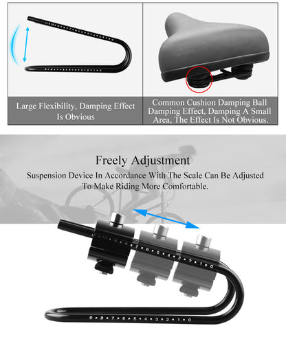Saddle shock absorber suspension extender for Bicycle / E bike / Dyu