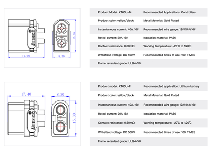 Connectors/Plug - XT60U