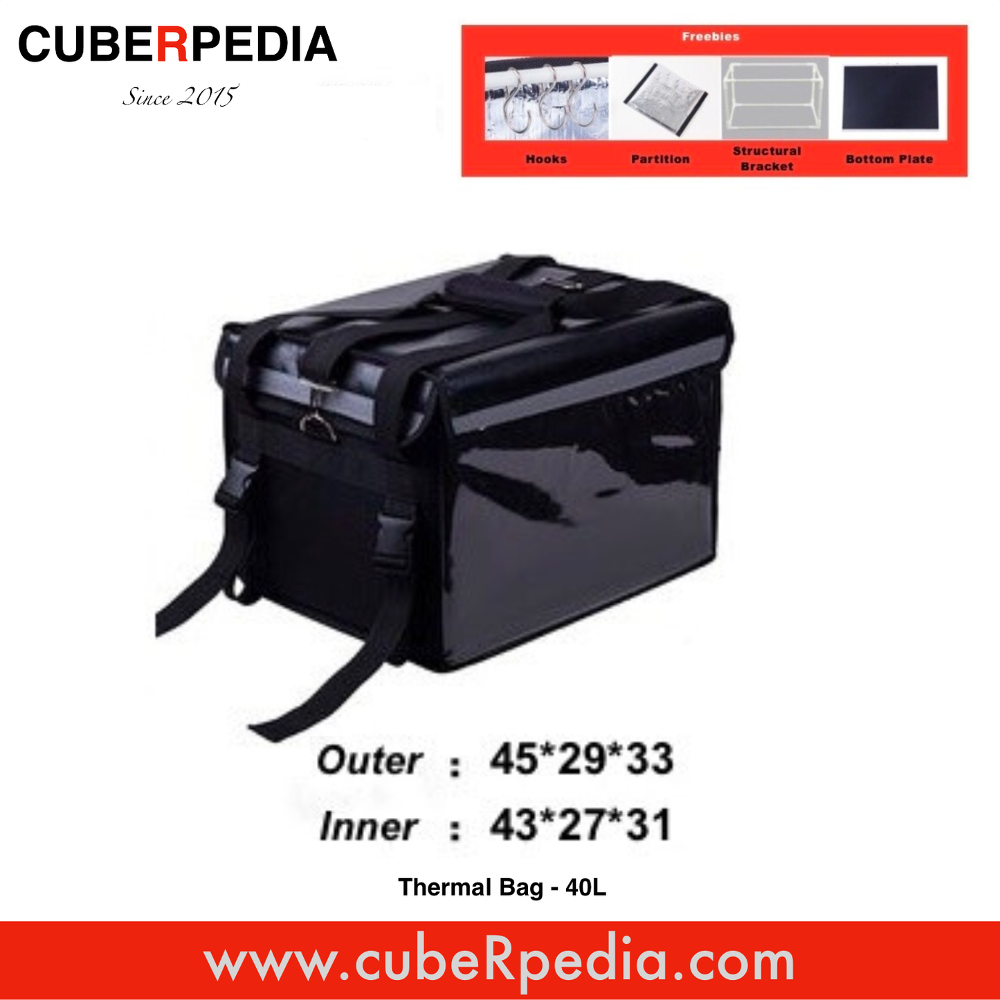 Thermal Bag for food delivery - 40L